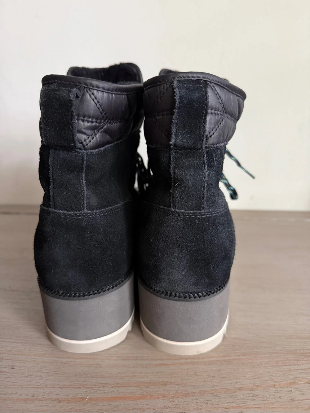 UGG Birch Black Waterproof Snow Boots Lace Up Cold Weather Tech Womens 11
